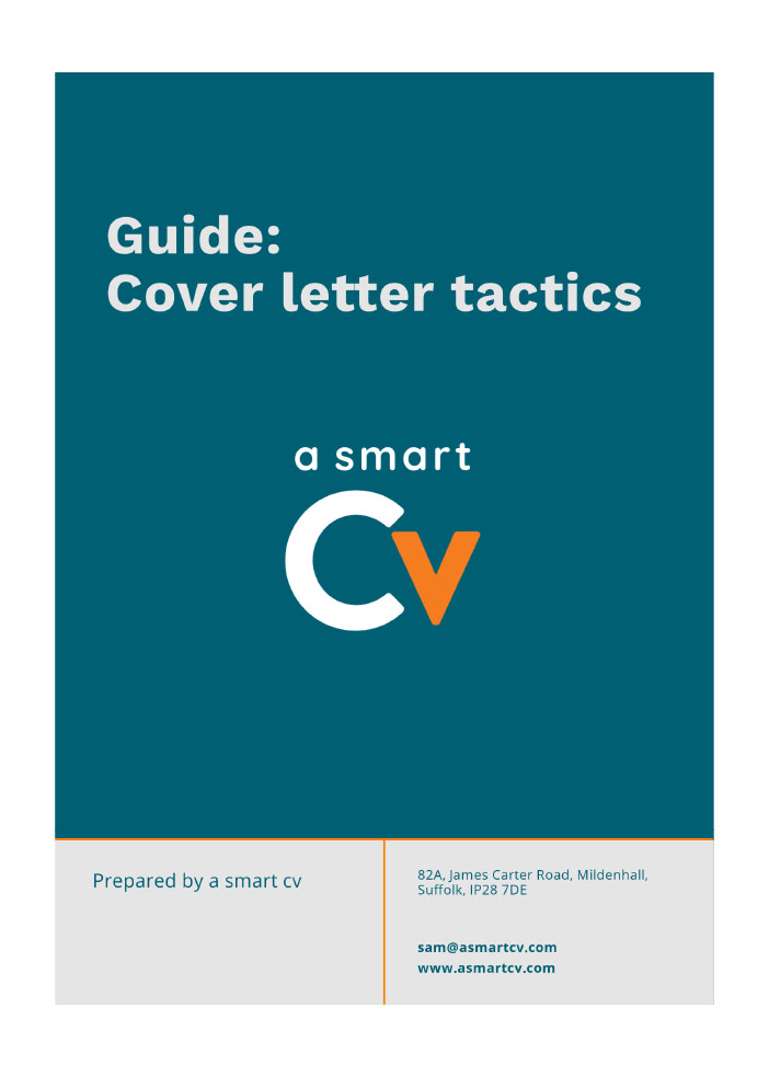 CV Cover letter tactics